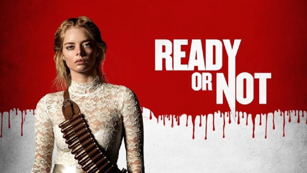 Personagem da própria série Ready or Not no banner do jogo do mesmo nome.